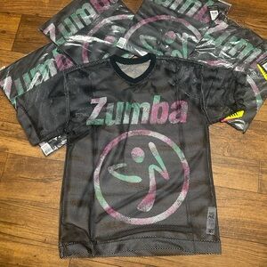 Zumba Fitness Apre Black Mesh Jersey